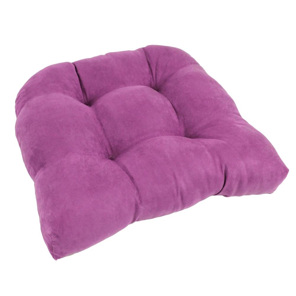 19-inch U-Shaped Microsuede Tufted Dining Chair Cushion  93184-1CH-MS-UV. Picture 1