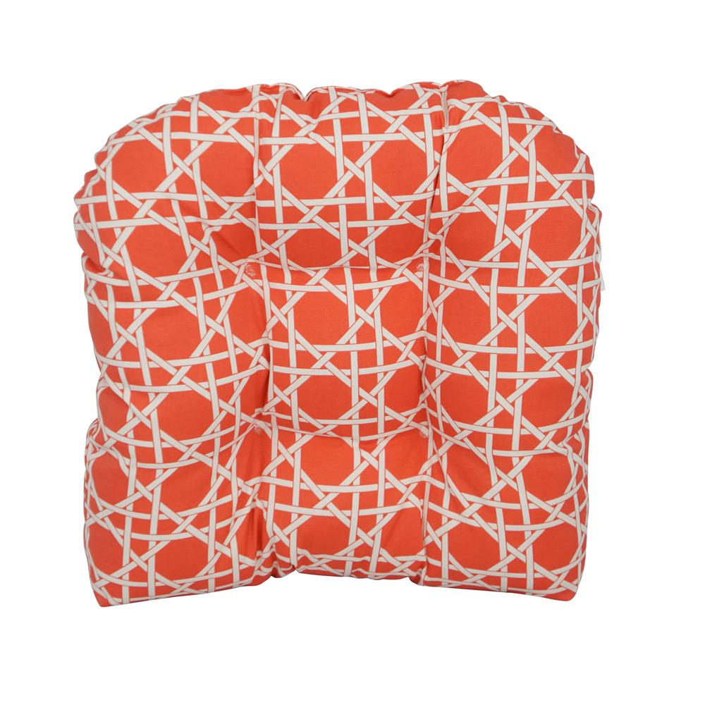19-inch U-Shaped Spun Polyester Outdoor Tufted Dining Chair Cushion. Picture 2