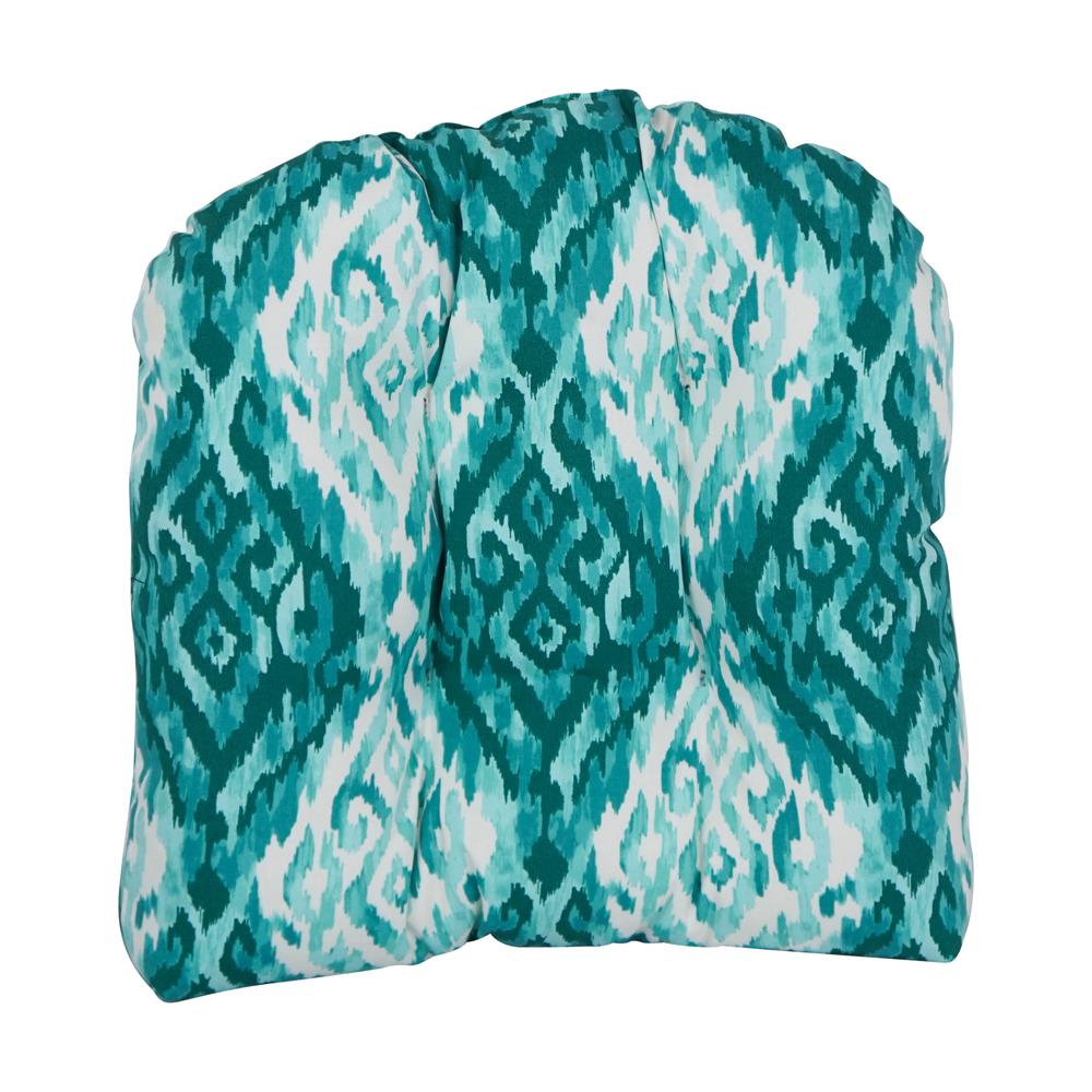 19-inch U-Shaped Spun Polyester Outdoor Tufted Dining Chair Cushion. Picture 2