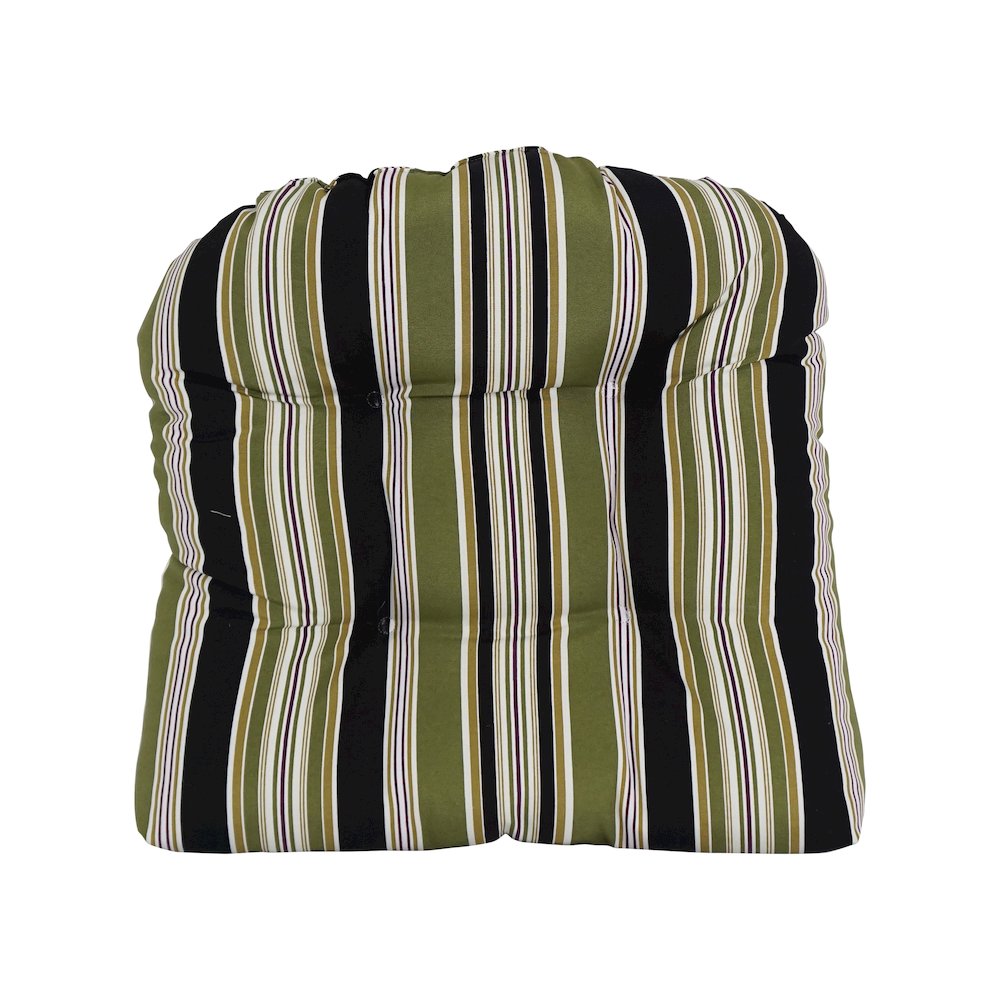 19-inch U-Shaped Patterned Spun Polyester Tufted Dining Chair Cushion. Picture 2