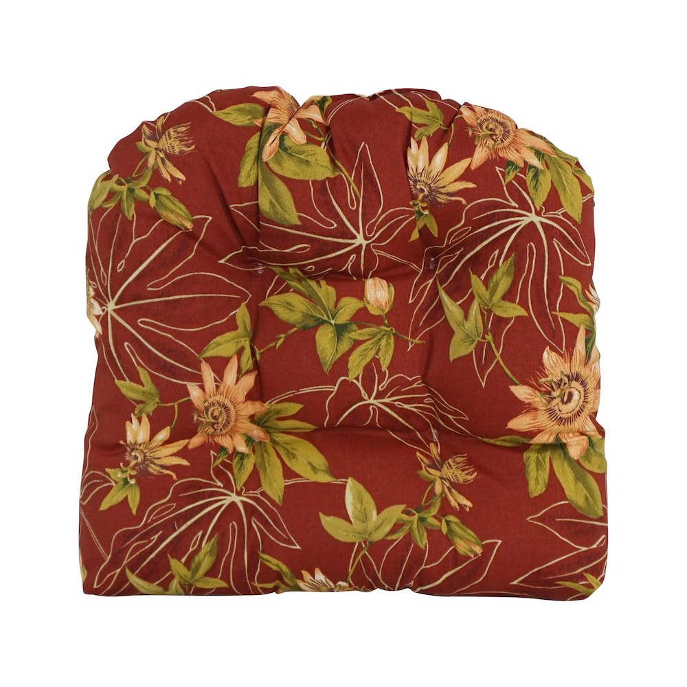 19-inch U-Shaped Patterned Spun Polyester Tufted Dining Chair Cushion. Picture 2