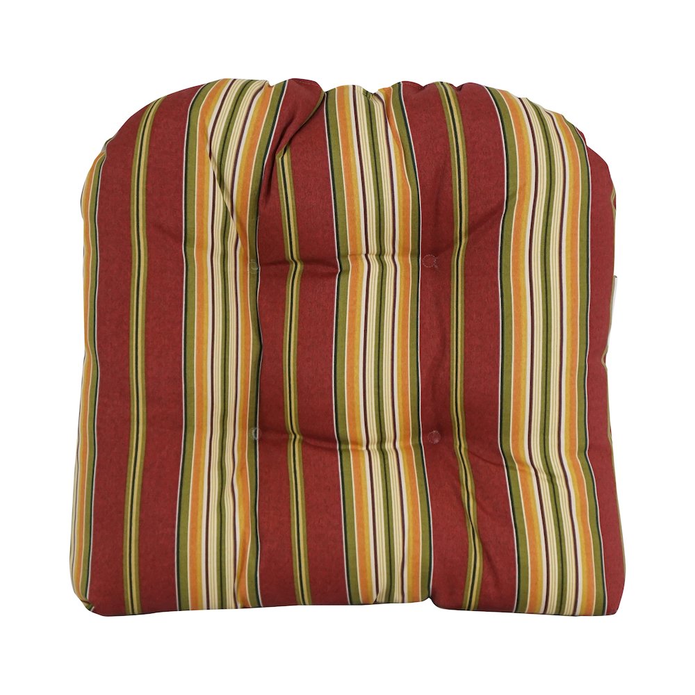19-inch U-Shaped Patterned Spun Polyester Tufted Dining Chair Cushion. Picture 2