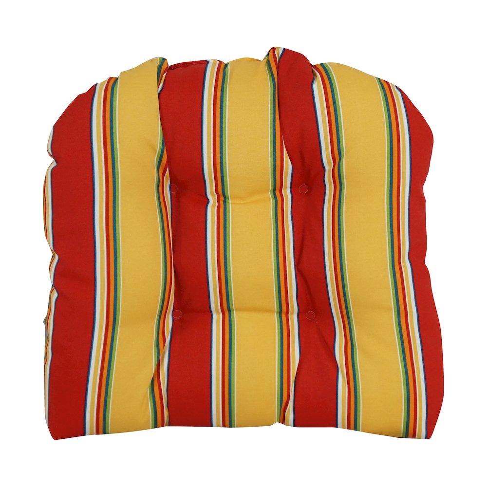 19-inch U-Shaped Patterned Spun Polyester Tufted Dining Chair Cushion. Picture 2