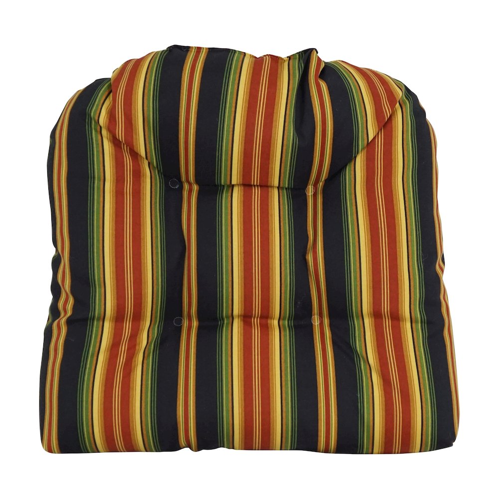 19-inch U-Shaped Patterned Spun Polyester Tufted Dining Chair Cushion. Picture 2