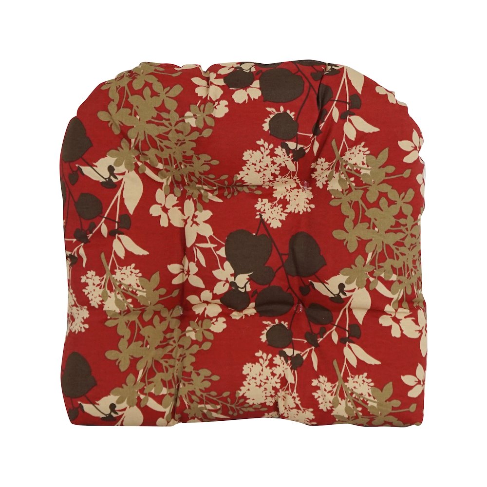 19-inch U-Shaped Patterned Spun Polyester Tufted Dining Chair Cushion. Picture 2