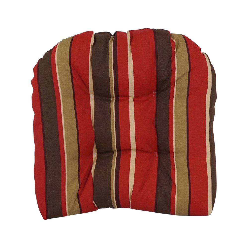 19-inch U-Shaped Patterned Spun Polyester Tufted Dining Chair Cushion. Picture 2