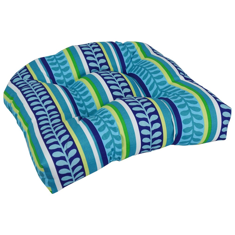 19-inch U-Shaped Patterned Spun Polyester Tufted Dining Chair Cushion. Picture 1