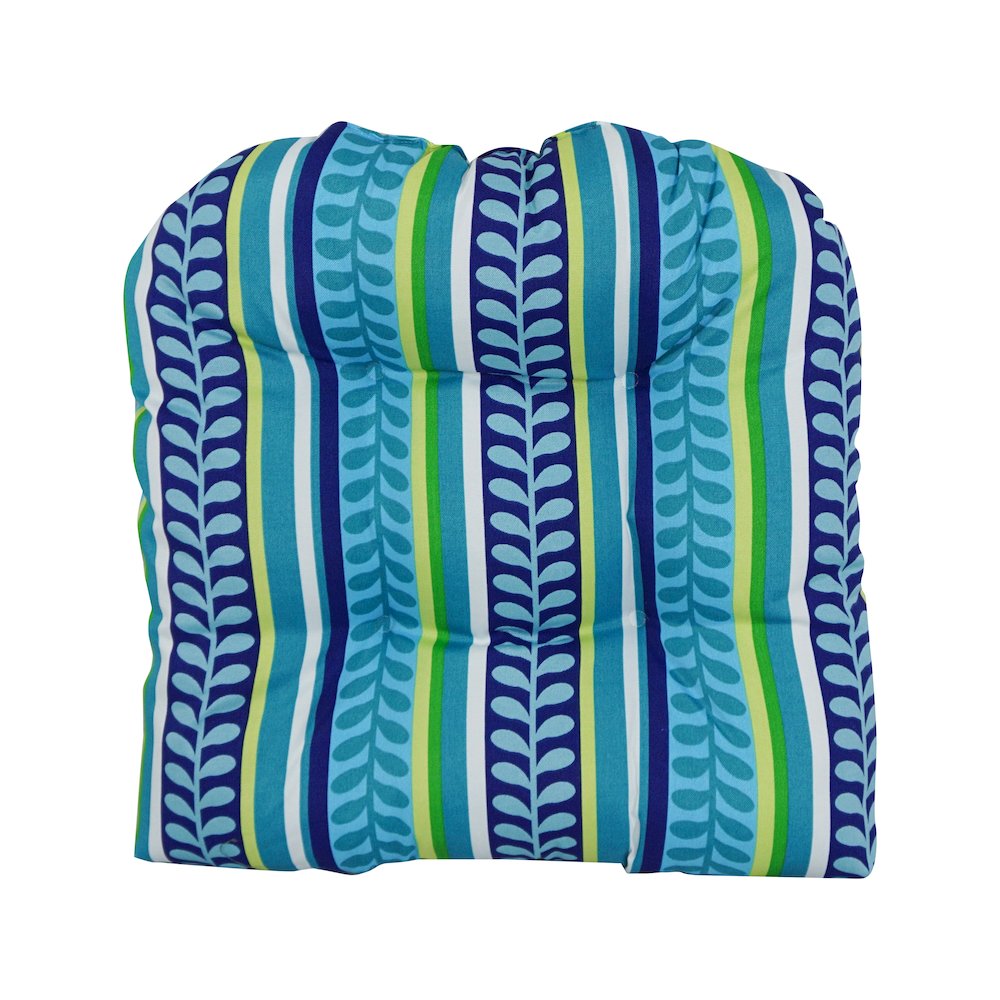 19-inch U-Shaped Patterned Spun Polyester Tufted Dining Chair Cushion. Picture 2