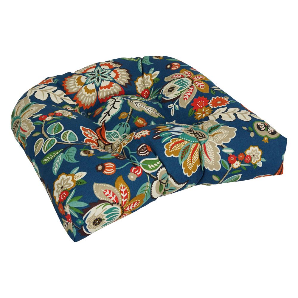 19-inch U-Shaped Patterned Spun Polyester Tufted Dining Chair Cushion 93184-1CH-REO-64. Picture 1