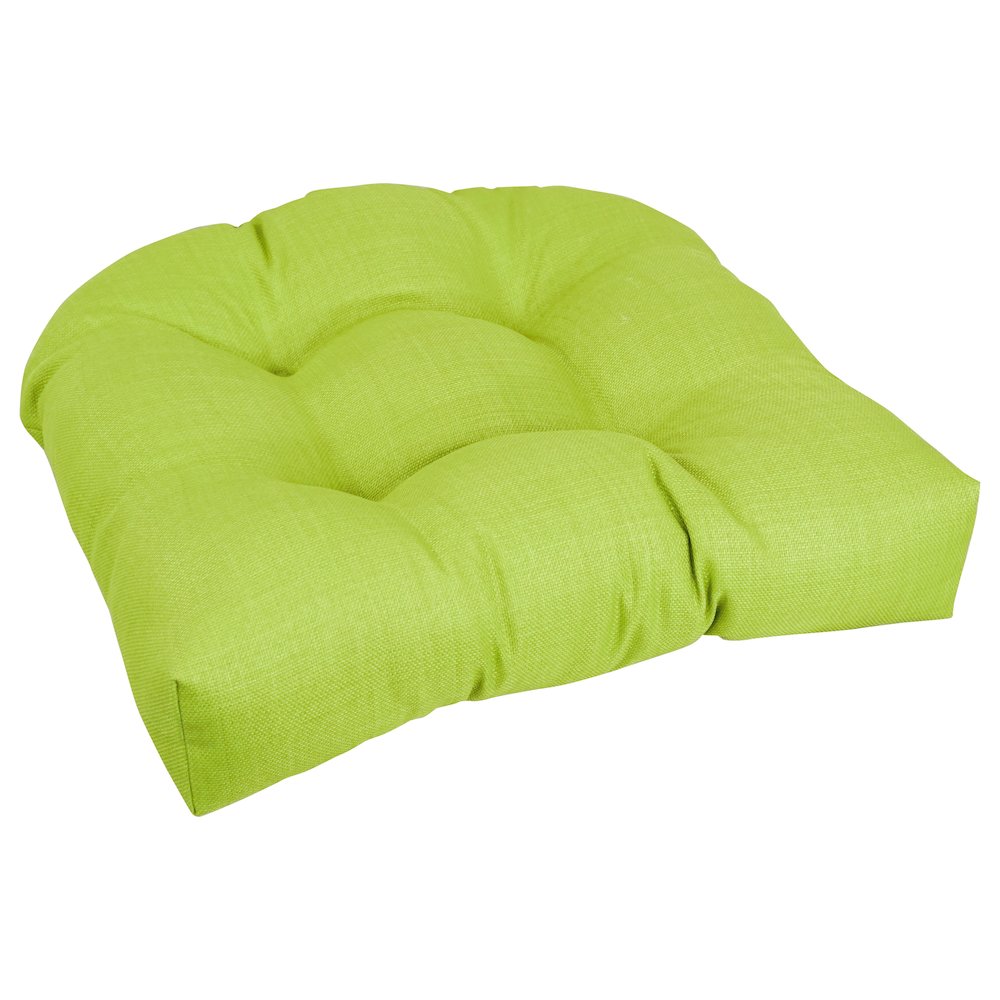 19-inch U-Shaped Solid Spun Polyester Tufted Dining Chair Cushion. Picture 1
