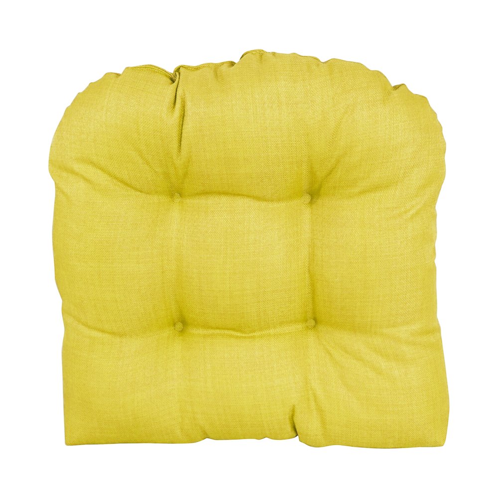 19-inch U-Shaped Solid Spun Polyester Tufted Dining Chair Cushion. Picture 2