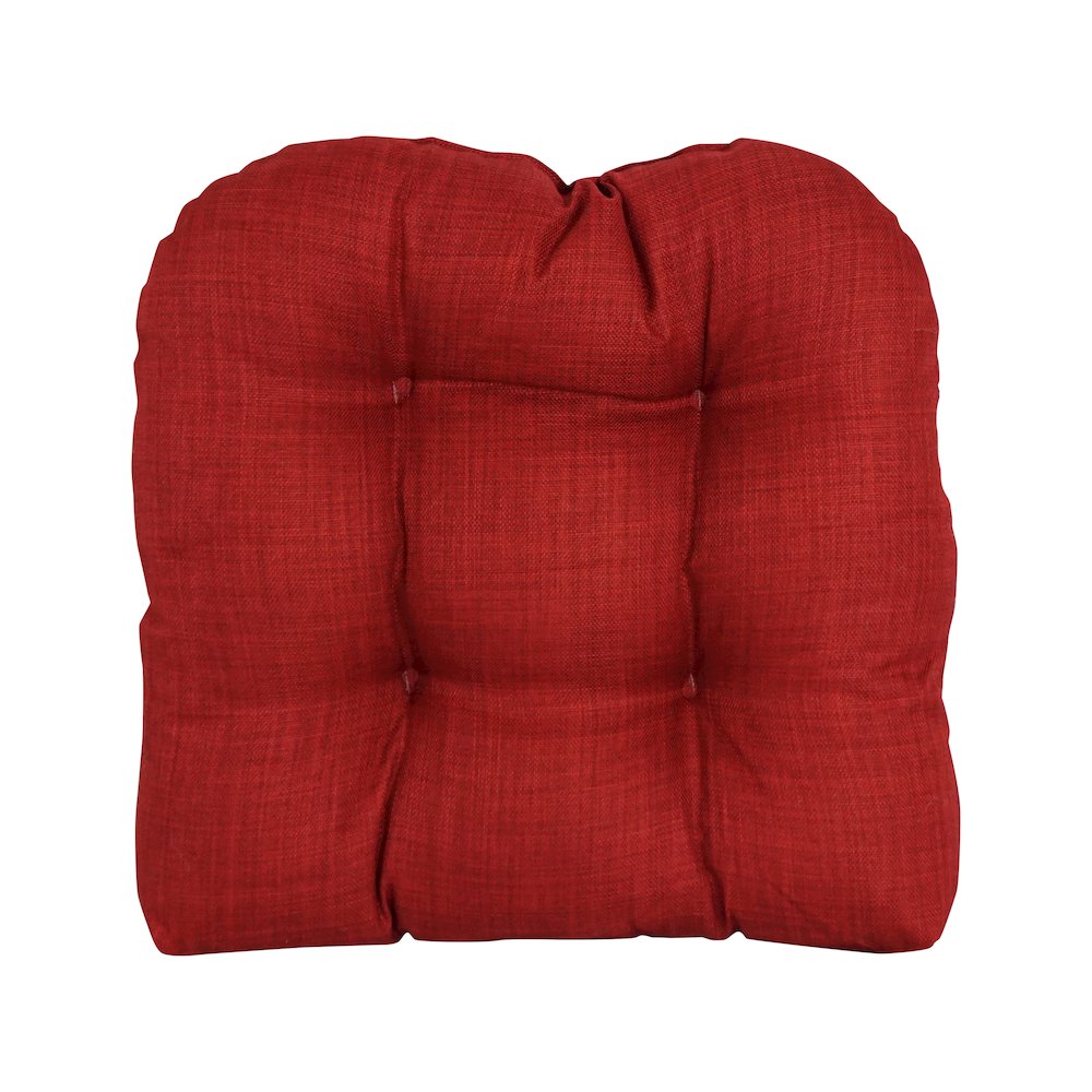 19-inch U-Shaped Solid Spun Polyester Tufted Dining Chair Cushion. Picture 2