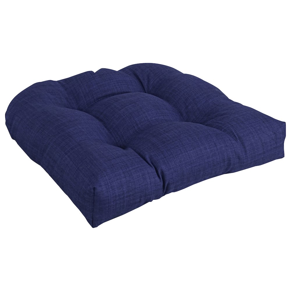 19-inch U-Shaped Solid Spun Polyester Tufted Dining Chair Cushion. Picture 1