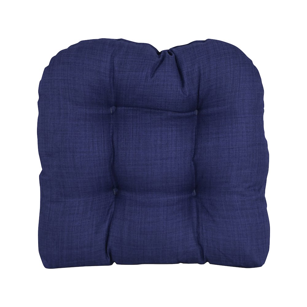 19-inch U-Shaped Solid Spun Polyester Tufted Dining Chair Cushion. Picture 2