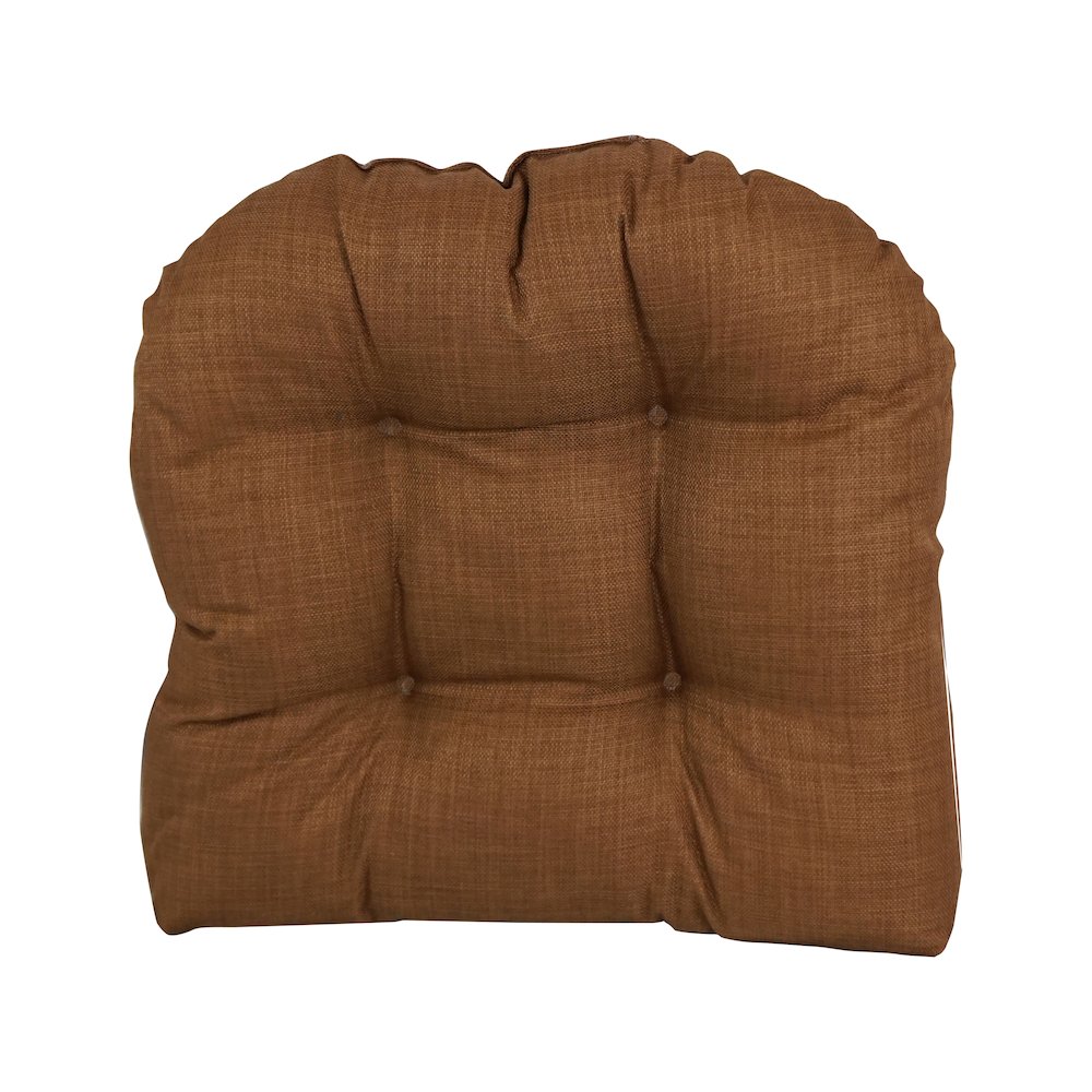 19-inch U-Shaped Solid Spun Polyester Tufted Dining Chair Cushion. Picture 2