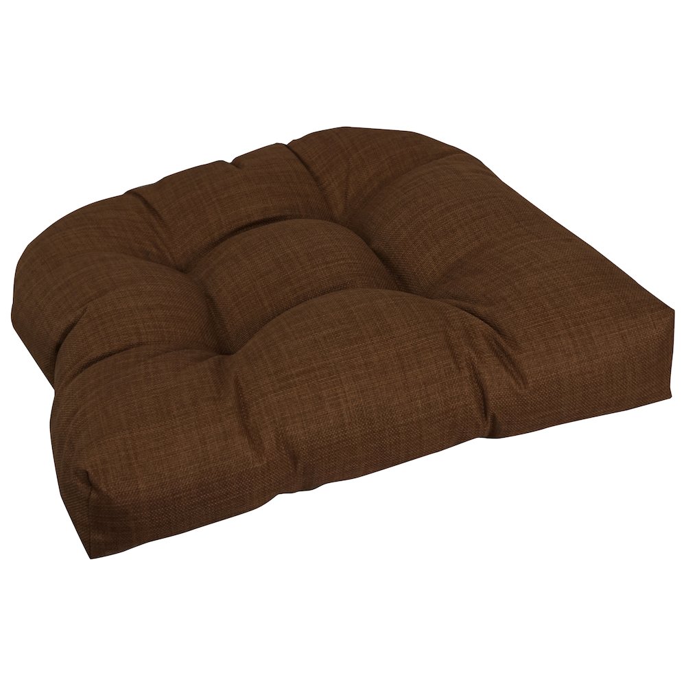 19-inch U-Shaped Solid Spun Polyester Tufted Dining Chair Cushion. Picture 1