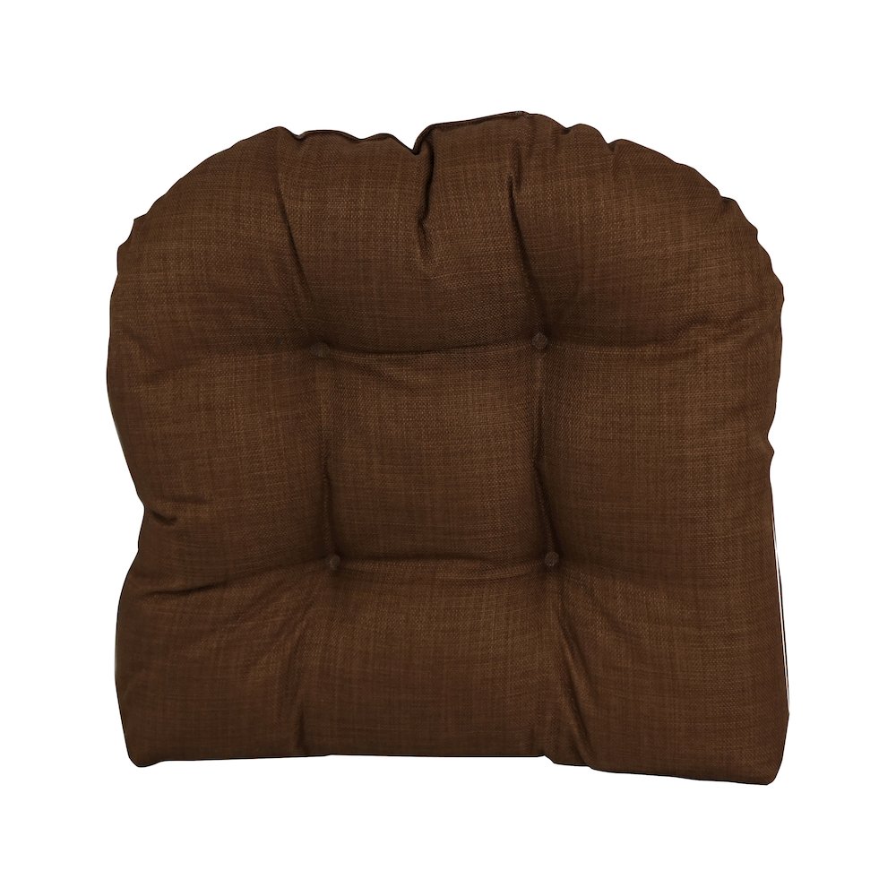 19-inch U-Shaped Solid Spun Polyester Tufted Dining Chair Cushion. Picture 2