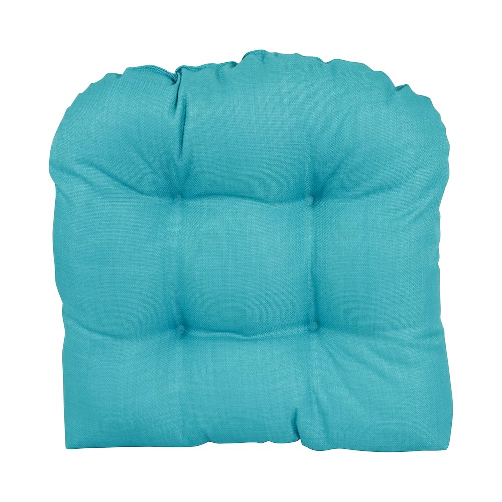 19-inch U-Shaped Solid Spun Polyester Tufted Dining Chair Cushion. Picture 2