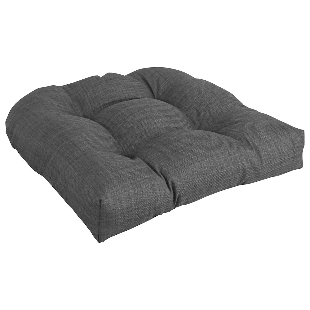 19-inch U-Shaped Solid Spun Polyester Tufted Dining Chair Cushion. Picture 1