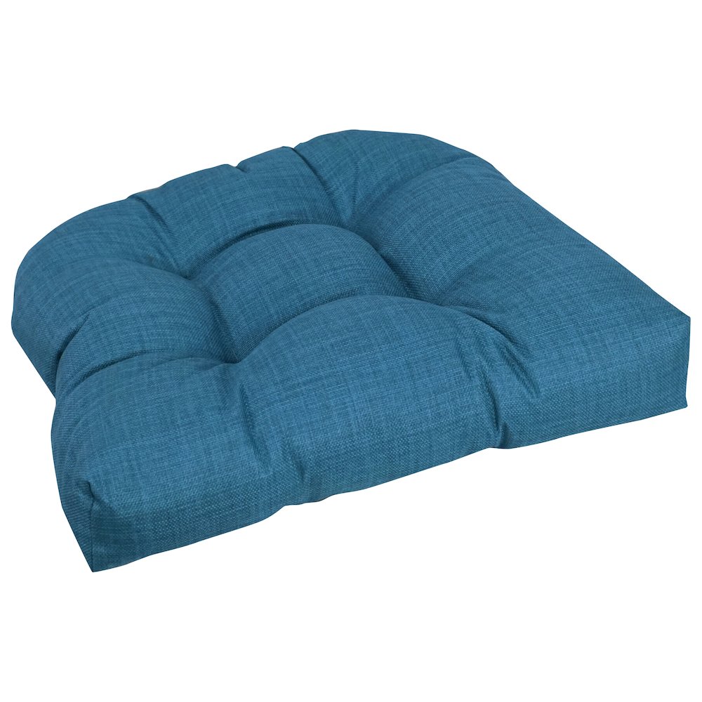 19-inch U-Shaped Solid Spun Polyester Tufted Dining Chair Cushion. Picture 1