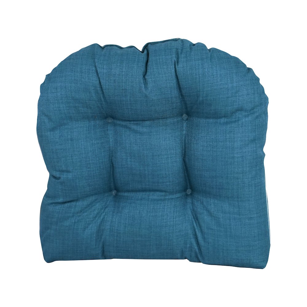 19-inch U-Shaped Solid Spun Polyester Tufted Dining Chair Cushion. Picture 2