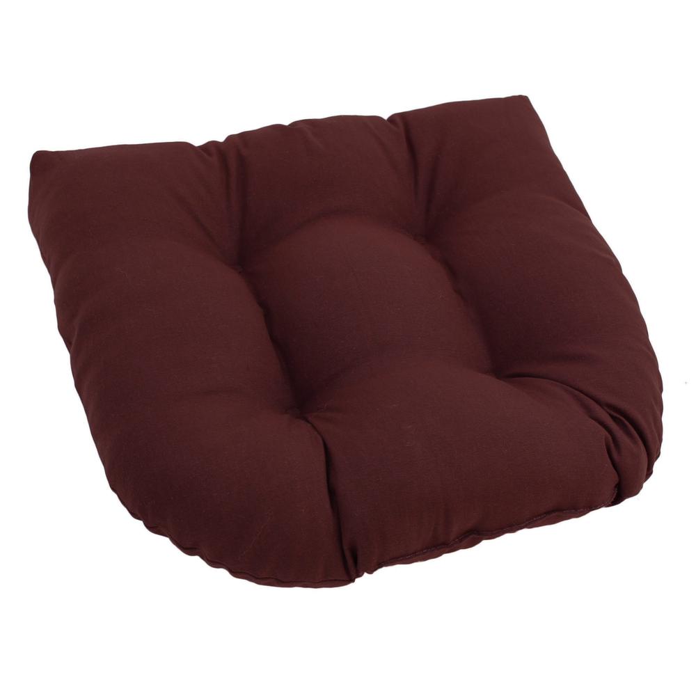 19-inch U-Shaped Twill Tufted Dining Chair Cushion  93184-1CH-TW-BG. Picture 1