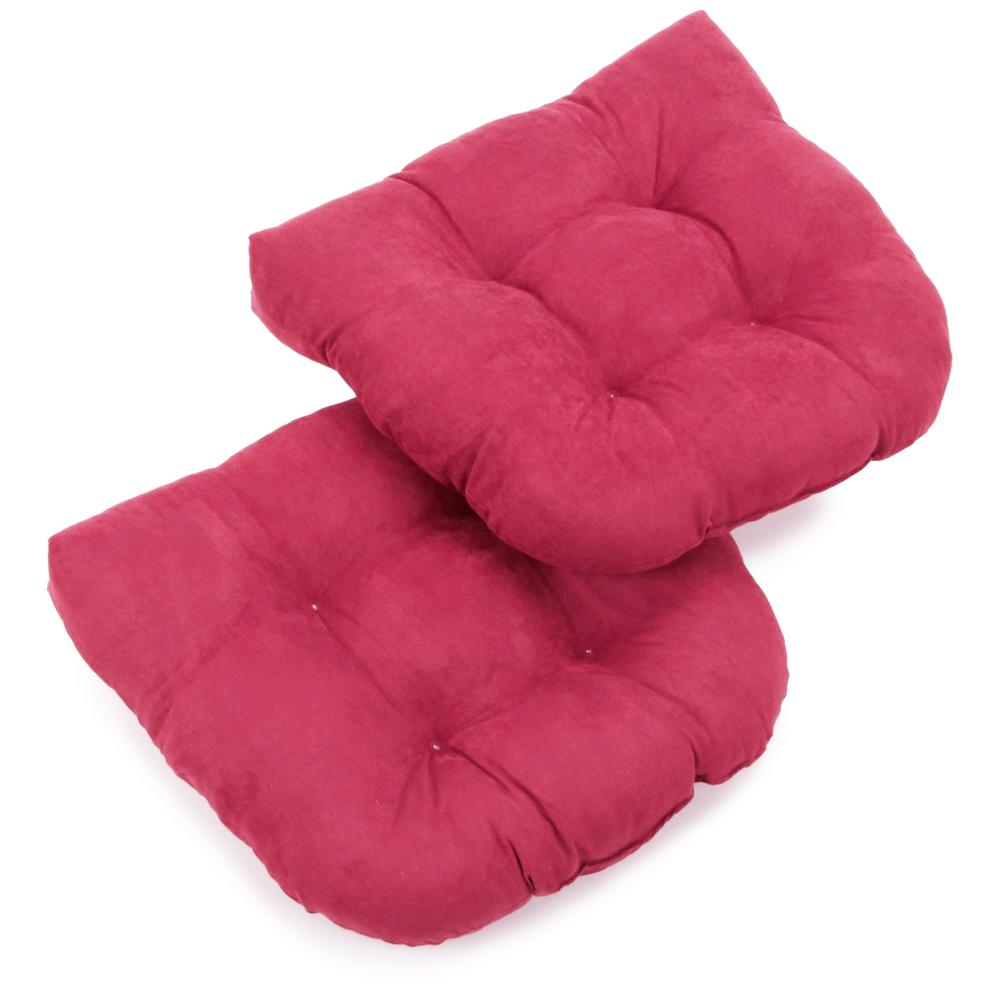 19-inch U-Shaped Microsuede Tufted Dining Chair Cushions (Set of 2)  93184-2CH-MS-BB. Picture 1
