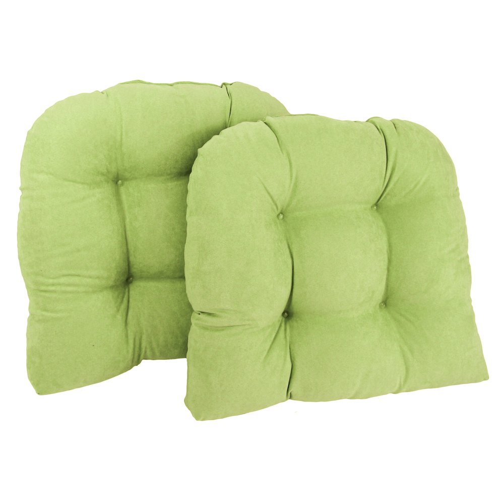19-inch U-Shaped Microsuede Tufted Dining Chair Cushions (Set of 2). Picture 1