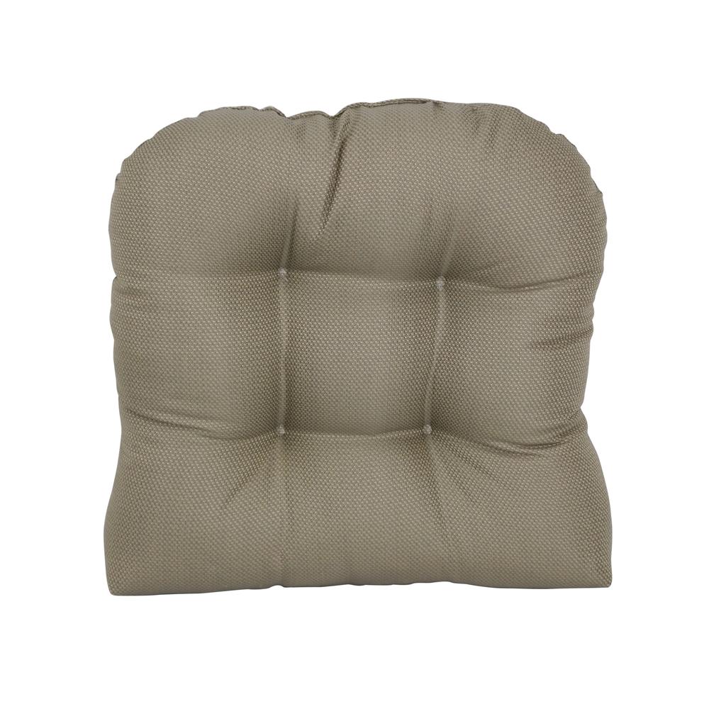 19-inch U-Shaped Premium Outdoor Tufted Dining Chair Cushion. Picture 2