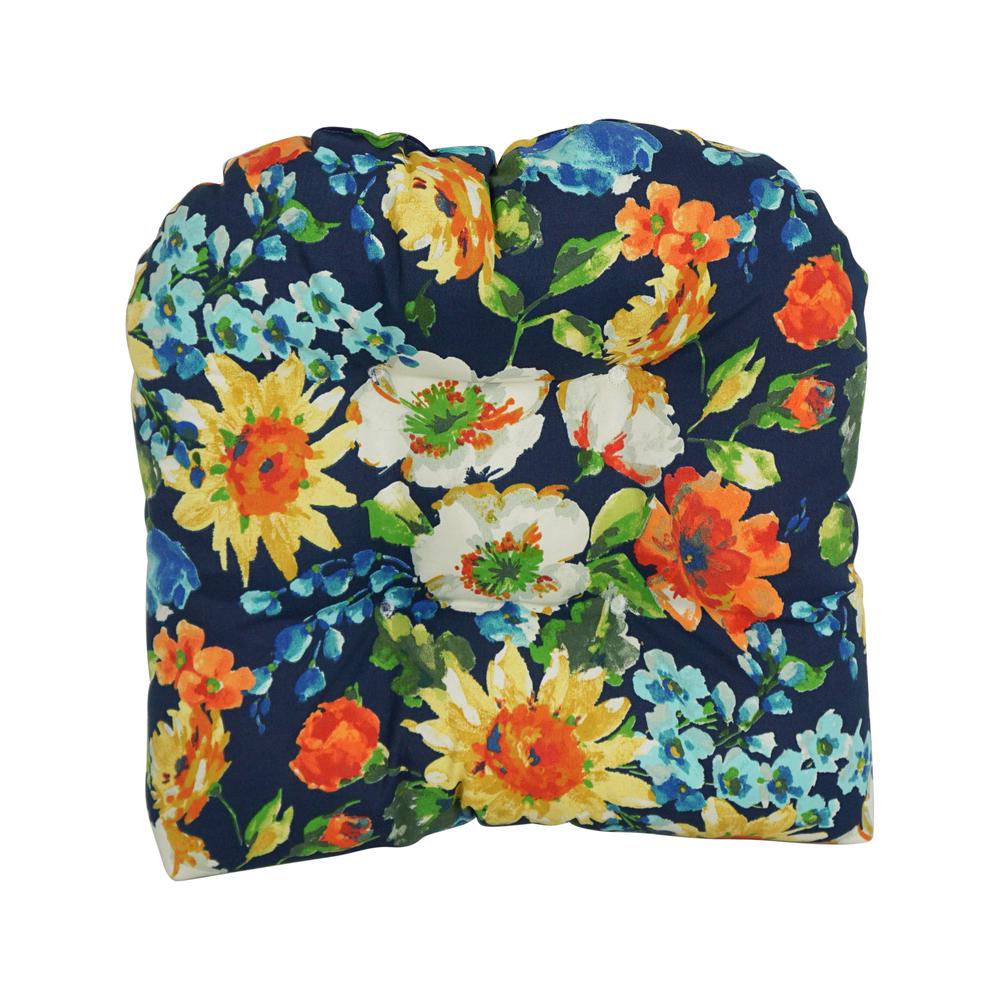 19-inch U-Shaped Patterned Spun Polyester Tufted Dining Chair Cushions (Set of 2) 93184-2CH-REO-59. Picture 2