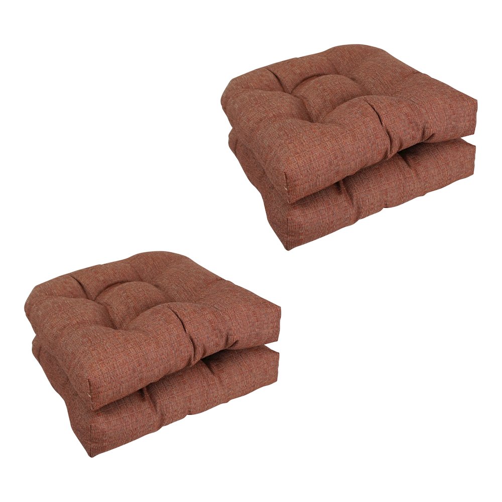 19-inch Premium Olefin Tufted Outdoor Chair Cushions (Set of 4). Picture 1