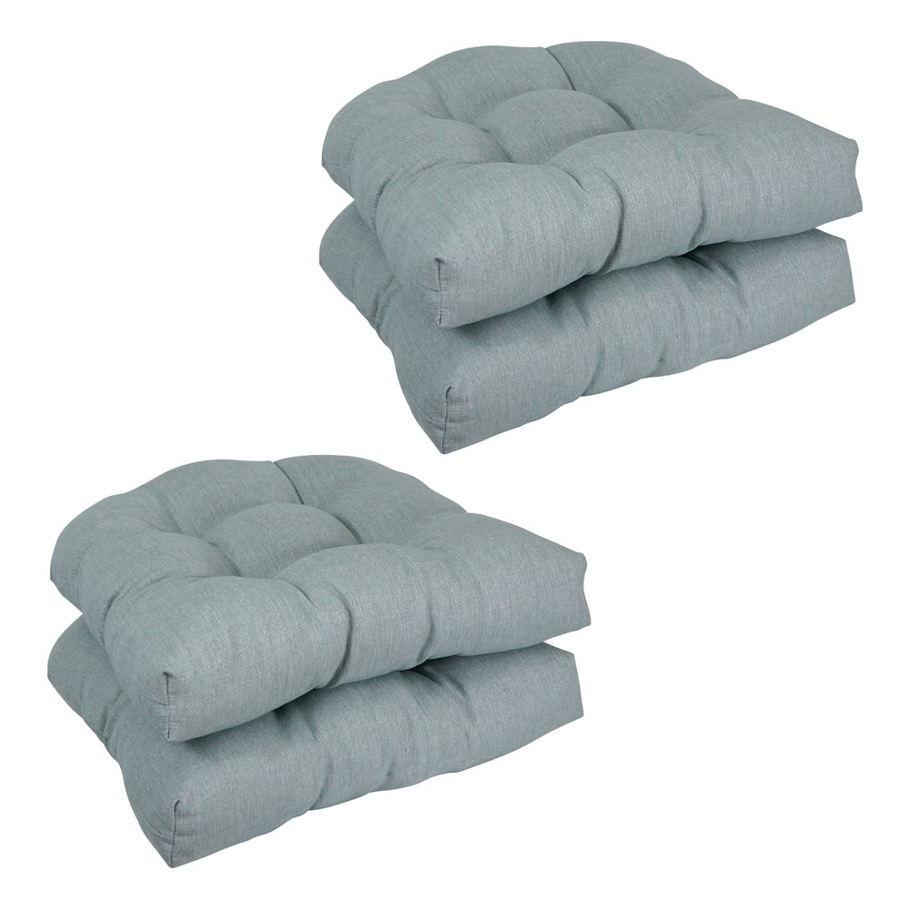 19-inch Premium Olefin Tufted Outdoor Chair Cushions (Set of 4). Picture 1