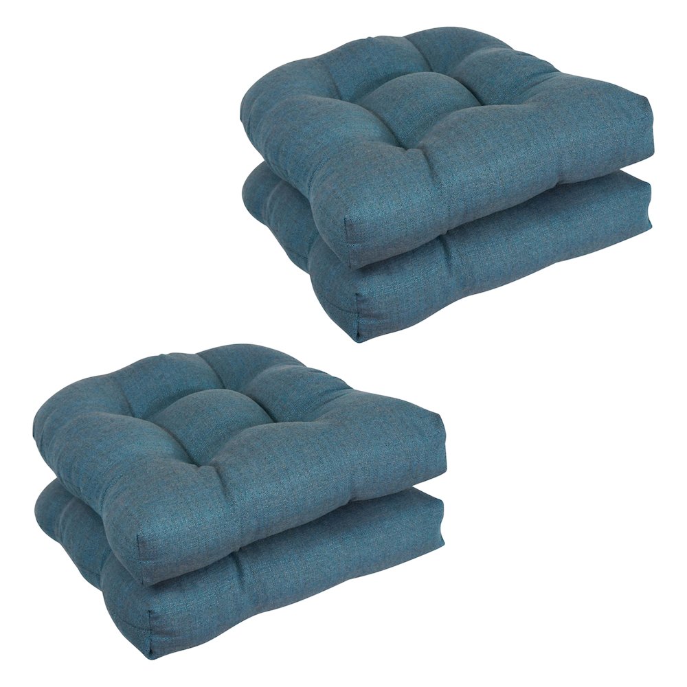 19-inch Premium Olefin Tufted Outdoor Chair Cushions (Set of 4). Picture 1