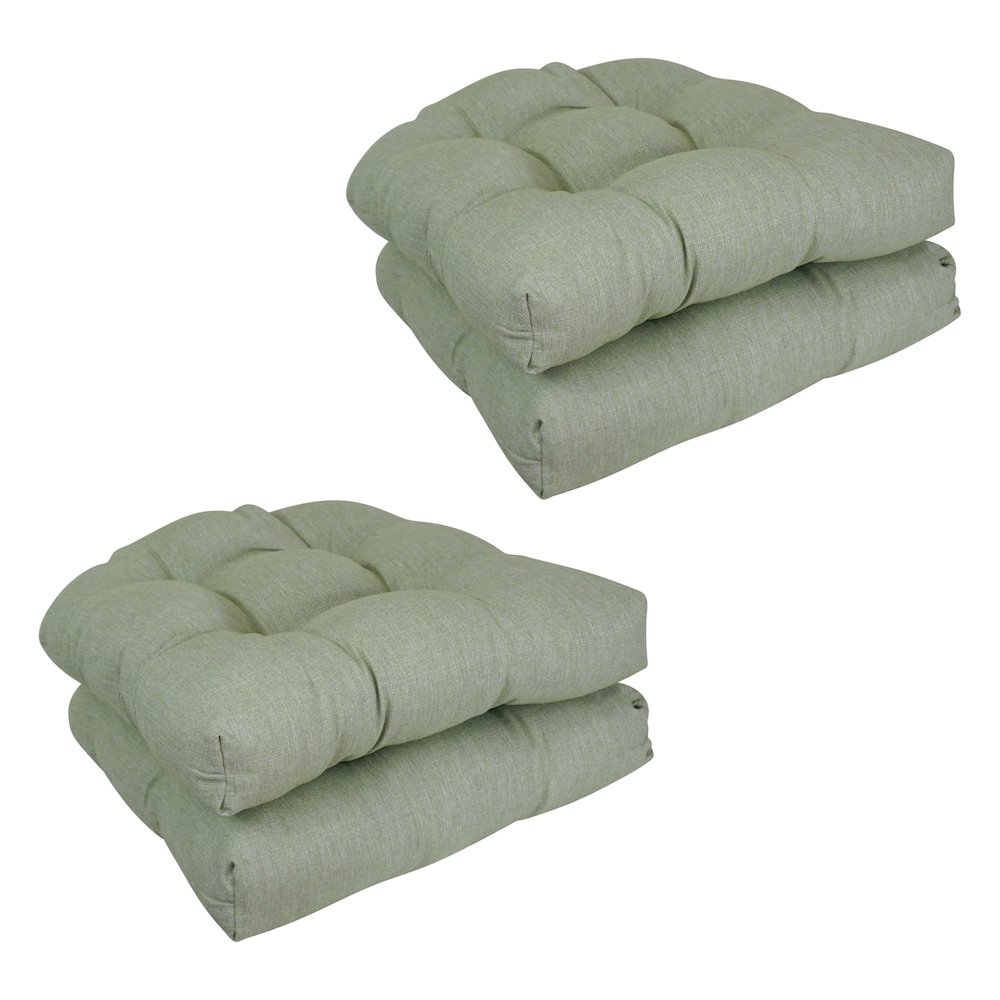 19-inch Premium Olefin Tufted Outdoor Chair Cushions (Set of 4). Picture 1