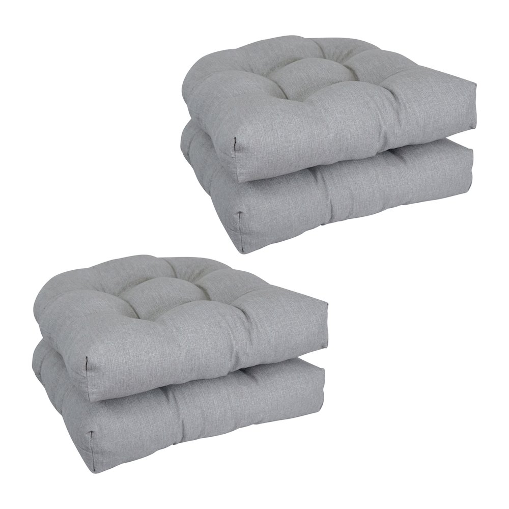 19-inch Premium Olefin Tufted Outdoor Chair Cushions (Set of 4). Picture 1
