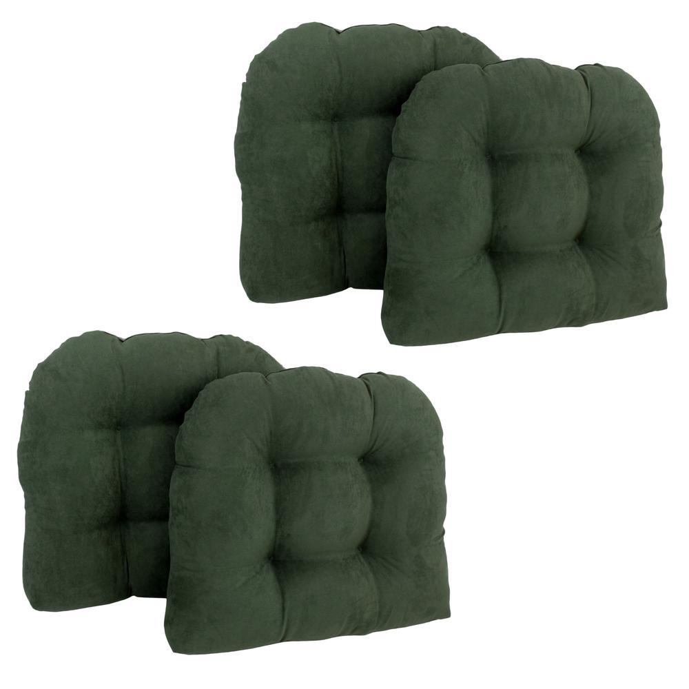 19-inch U-Shaped Micro Suede Tufted Dining Chair Cushions (Set of 4). Picture 2