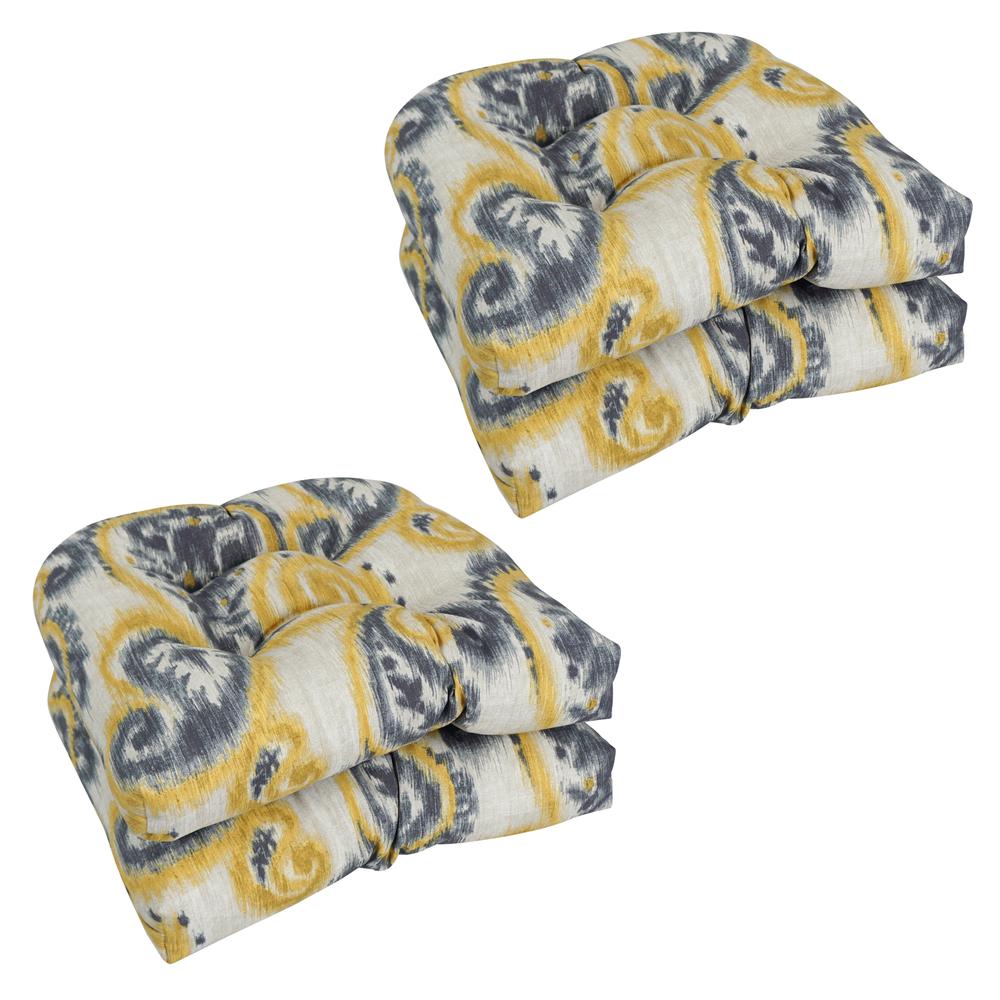 19-inch U-Shaped Dining Chair Cushions (Set of 4)  93184-4CH-OD-188. Picture 1