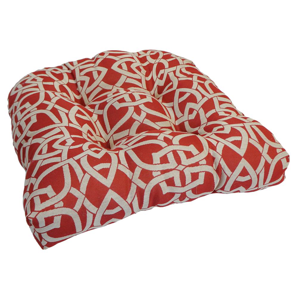 19-inch U-Shaped Premium Outdoor Tufted Dining Chair Cushion. Picture 2