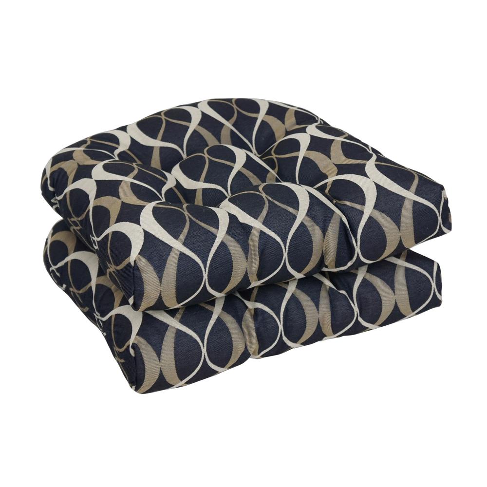 19-inch U-Shaped Premium Outdoor Tufted Dining Chair Cushions (Set of 4). Picture 1