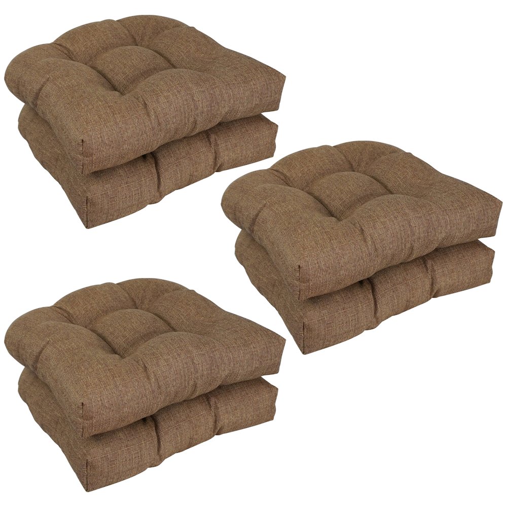 19-inch Premium Olefin Tufted Outdoor Chair Cushions (Set of 6). Picture 1