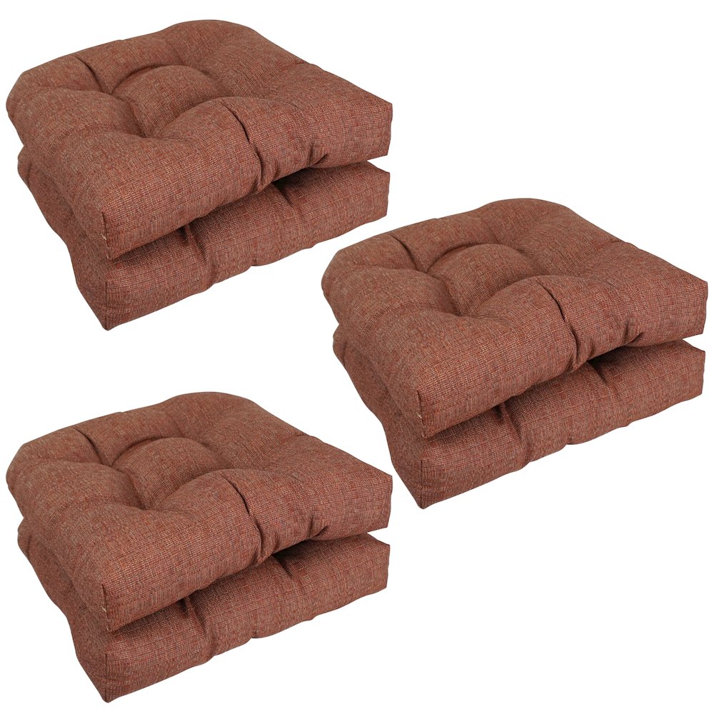19-inch Premium Olefin Tufted Outdoor Chair Cushions (Set of 6). Picture 1