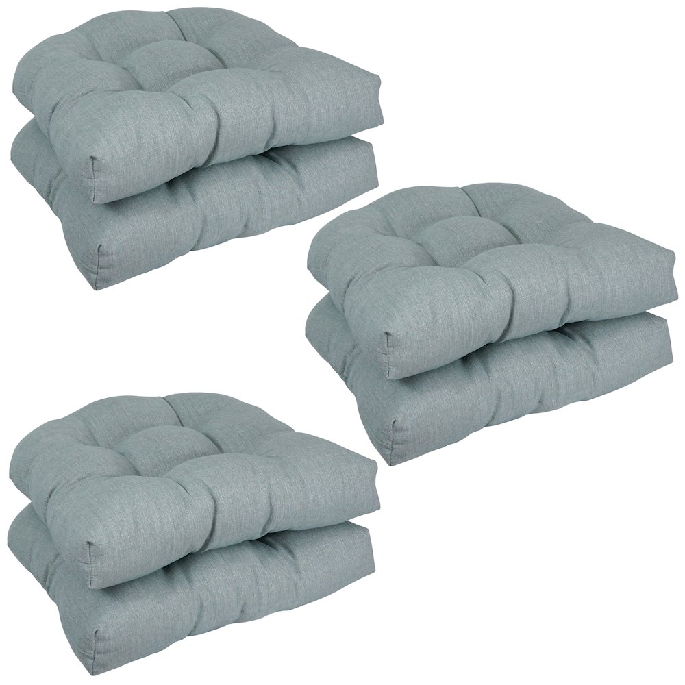19-inch Premium Olefin Tufted Outdoor Chair Cushions (Set of 6). Picture 1