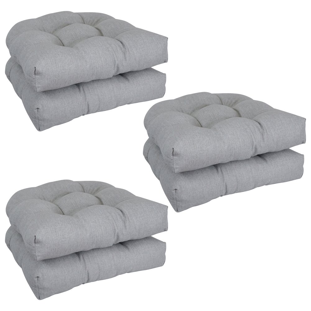 19-inch Premium Olefin Tufted Outdoor Chair Cushions (Set of 6). Picture 1