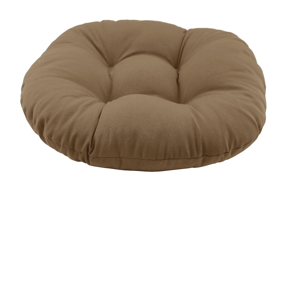 18 inch Round Solid Twill Footstool Cushion  93301-18IN-TW-TF. Picture 1