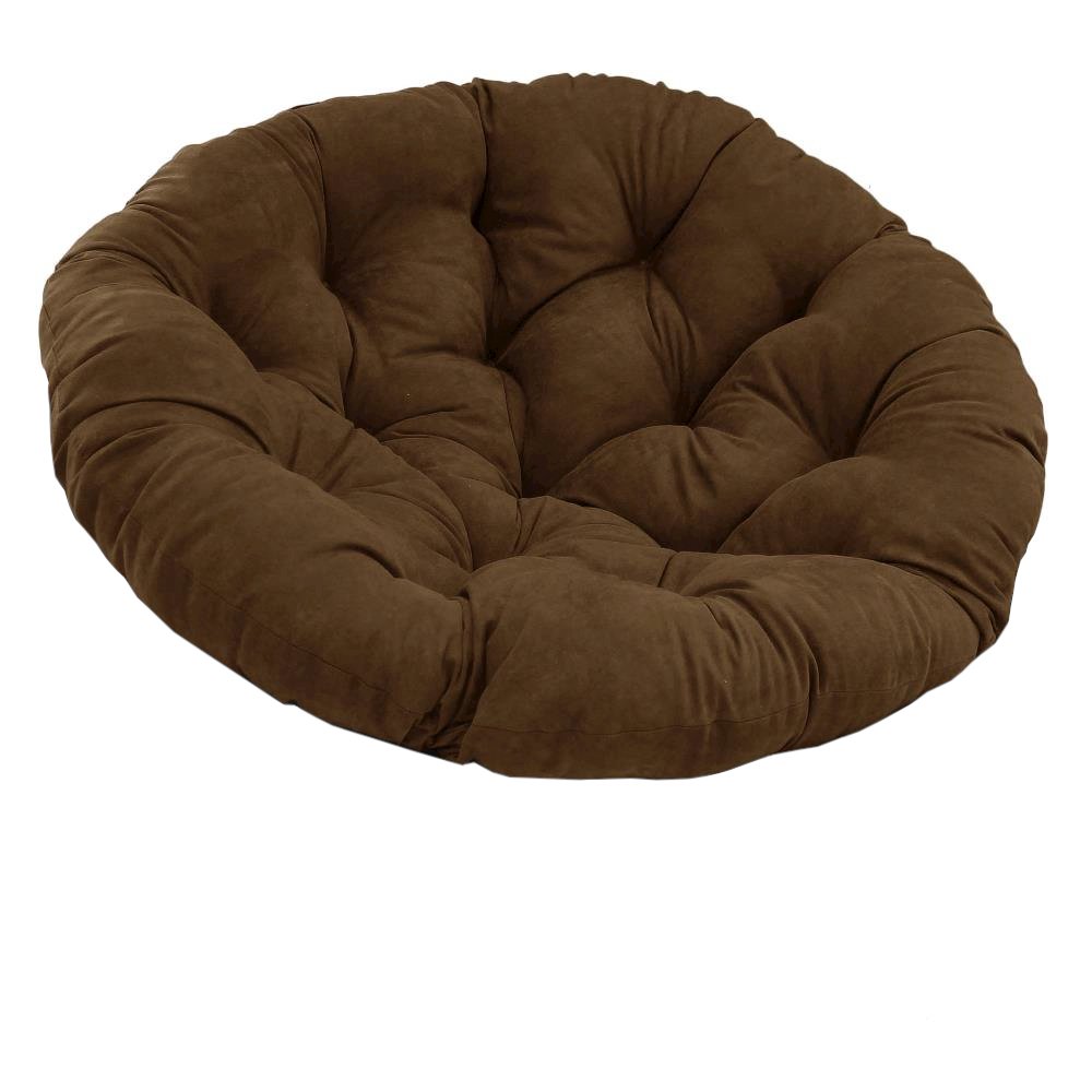 52-inch Solid Microsuede Papasan Cushion (Fits 50-inch Papasan Frame)  93302-52-MS-CH. Picture 1