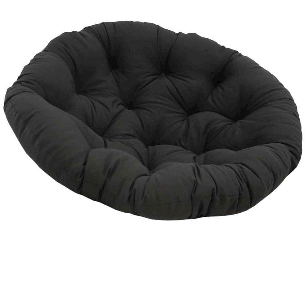 52-inch Solid Twill Papasan Cushion (Fits 50-inch Papasan Frame)  93302-52-TW-BK. Picture 1