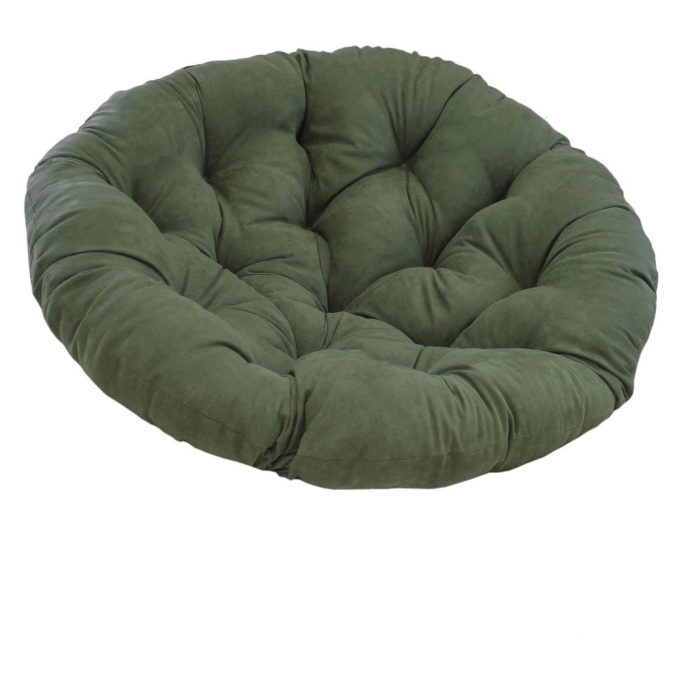 48-inch Solid Microsuede Papasan Cushion (Fits 46-inch Papasan Frame)  93302-MS-HG. Picture 1
