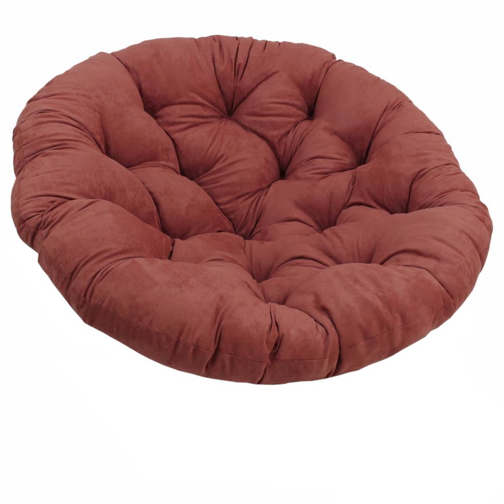 48-inch Solid Microsuede Papasan Cushion (Fits 46-inch Papasan Frame)  93302-MS-RW. Picture 1
