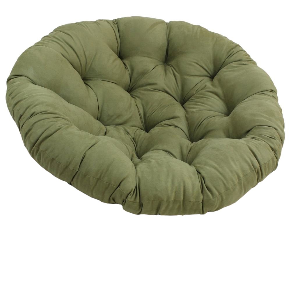 48-inch Solid Microsuede Papasan Cushion (Fits 46-inch Papasan Frame)  93302-MS-SG. Picture 1