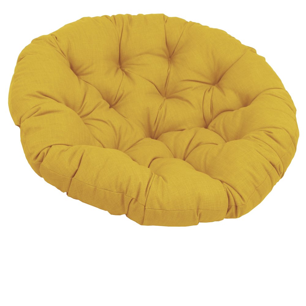 48-inch Solid Outdoor Spun Polyester Papasan Cushion. Picture 1